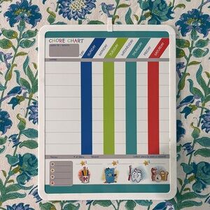 Colorful Weekly Chore Chart